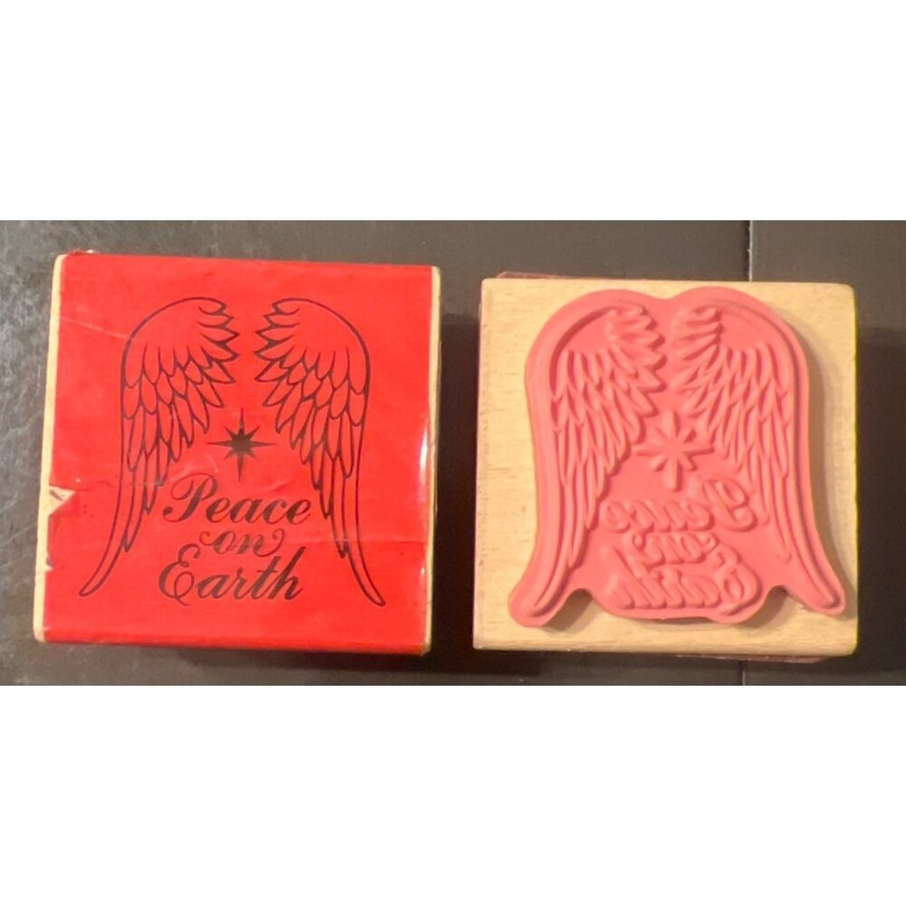 Peace On Earth 529334 by Craftsmart Wood mounted Rubber Stamp 2017